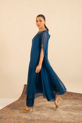 2 Piece Chiffon Embroidered Suit (FS0068)